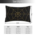 thumbnail image 2 of Salouo Golden Spider Web Pattern Pillow Cases,1PC Pillow Covers with Envelope Closure Decorative Pillow Case for Bed Couch,Pillows Not Included-20"x30", 2 of 6