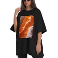 thumbnail image 4 of Plus Size Shirt for Women Black Tops for Women Short Sleeves Shirt for Women T Shirt Oversized Shirt for Women S, 4 of 5