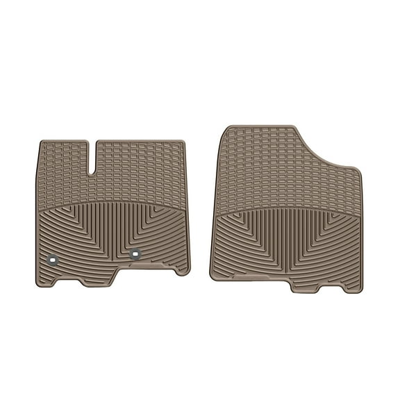 WeatherTech All-Weather Floor Mats compatible with 2013-2020 Toyota Sienna - 1st Row (Driver & Passenger), Tan