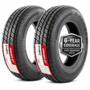eCustomrim Radial 2-Pack Trailer Tire ST145/R12 145/R12 12 Inch LRE 6 Year Warranty