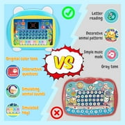 Baby Tablet Toy for 1 2 3 Years Old Boys Girls, Educational Learning Toys with Light and Music, Interactive Toy for Numbers, Animals Maths, Christmas Birthday Gift for Infants Toddlers Kids