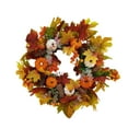 thumbnail image 2 of Fwttom Simulated Leaf Small Fruit Rattan Wreath Maple Leaf Wreath 55Cm, 2 of 9