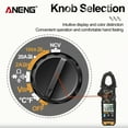 thumbnail image 3 of Clamp Meter, ANENG PN100 Smart Clamp Meter 1999 Counts Auto-ranging Digital Multimeter Temperature Tester LCD Screen AC DC Voltage AC DC Cur, 3 of 8
