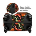 thumbnail image 4 of Qekee Red Hot Chili Elastic Luggage Cover, Double-sided Print, Invisible Zipper, for Travel, Business, Daily - Small, 4 of 9