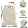 thumbnail image 2 of Mazo de hielo y bolsa de hielo: martillo de madera y bolsa de lino de algodón para hielo picado, kit de barman y herramientas de bar, accesorio de cocina, 2 of 6