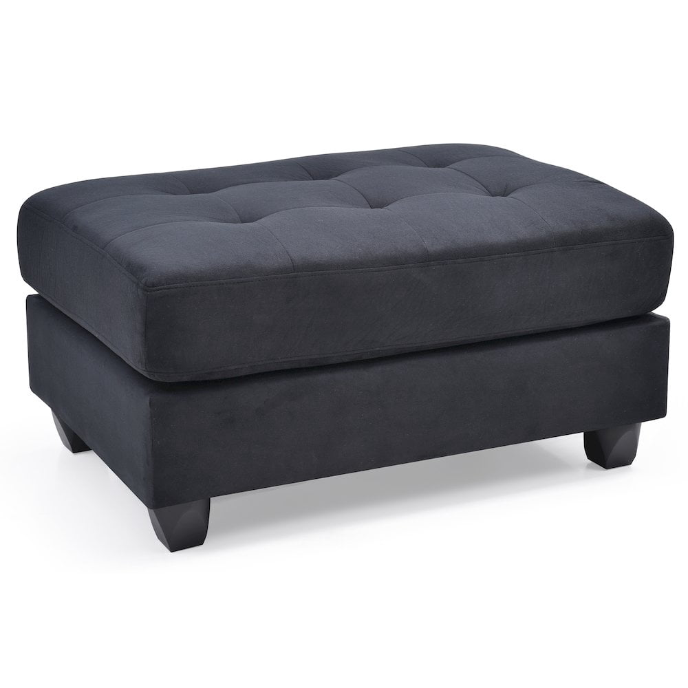 Glory Furniture Malone Ottoman in Black Color
