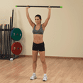 thumbnail image 2 of Body Solid BSTFB12 12 lb Fitness Bar - Green, 2 of 2