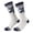 White, variant on LIZENG Kids' Ski Socks with Print Thermal Mid Calf Socks for Boys & Girls Cotton for Kids