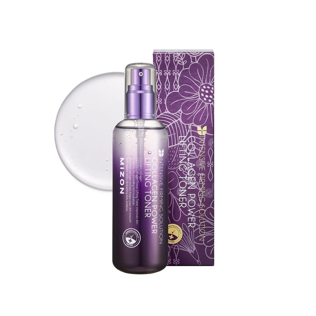 MIZON Tónico Facial con Colágeno 120 ml - Tonico Facial Coreano Hidratante y Refrescante - Toner Facial K Beauty para Piel Suave y Flexible - Skincare Coreano con Colá