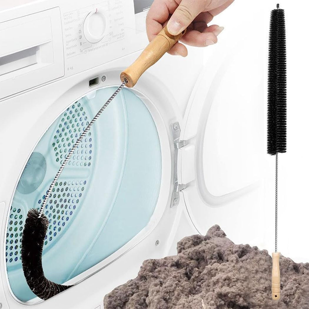 Dryer Vent Cleaner Kit for Dy*son V15 V12 V11 V10 V8 V7 Gen5 V6 DC58 DC59 Vacuum Cleaner, Vacuum Attachment Vent Lint Remover Hose, with Flexible Crevice Brush