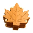 thumbnail image 5 of deevoka 6 Pieces Wood Coasters with Holder Mugs Pads Coffee Mug Placemat Home Decor Insulation Pad Cup Mat for Living Room Countertop Leaf base S, 5 of 9