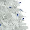 thumbnail image 2 of Northlight 6ft Lighted White Tinsel Pop-Up Artificial Christmas Tree, Blue Lights, 2 of 5