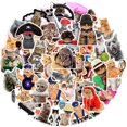 thumbnail image 1 of 10/30/66pcs Cute Funny MEME Cat Stickers Kawaii Cartoon Animals Decals Laptop Motorcycle Suitcase Notebook Waterproof Sticker, 1 of 6