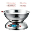 thumbnail image 3 of Escali Rondo Contemporary Kitchen Bowl Scale 2-Quart, Dishwasher Safe Bowl, Measures Liquids and Dray Ingredients, LCD Digital Display, 11lb Capacity, Stainless Steelvvvvvv, 3 of 3