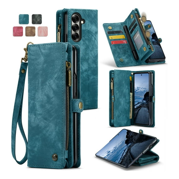 For Samsung Galaxy Z Fold 7 6 5 Phone Case Leather Cover Wallet Bag