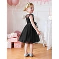 thumbnail image 4 of Oudiya Toddler Girls Tutu Dress Summer Contrast Mesh Party Dresses Cute Princess Tulle Sundress with Belt 2-8Y, 4 of 6