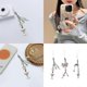 thumbnail image 2 of Ice Cream Cone Phone Charm Colorful Beaded Keychain Fashionable Resin and Alloy Bag Pendant Unique Gift for Women Girls, 2 of 4