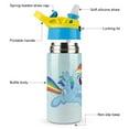 thumbnail image 3 of Kids Water Bottle with Straw - My Lit-tle Pony Stainless Steel Vacuum Insulated Water Bottle for Boys Girls, 3 of 7