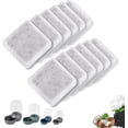 thumbnail image 1 of Kospetsin-Pet Water Fountain Charcoal Replacement Filters Compatible with Petmate Replendish Mason Gravity Waterers, Automatic Water Dispenser for Dog Cat Water Bowl Filters(12 Pack), 1 of 7