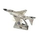 thumbnail image 1 of Modelo a escala 1/144, juguete de simulación, adorno de aleación, modelo de avión simulado para mueble de TV, estante, dormitorio, cafetería, gris plata, 1 of 9