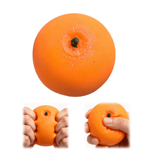 Crunchy Orange Squishy,Crispy Sensory Squish,Textured Fidget Object,Desk Decor & Party Favor for Adults