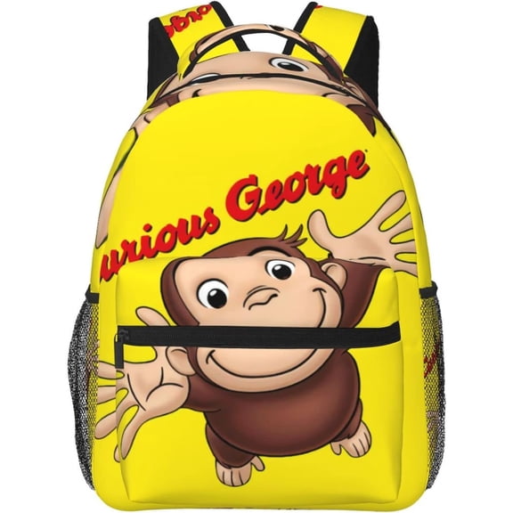 Curious George Backpack Lightweight School Travel Multifunctional Unisex Celebration Anime Character