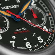 BODERRY Titanium Mechanical Chronograph Field Watches Wristwatch 100M Waterproof New Clock Military Watch for Men