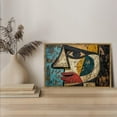 thumbnail image 4 of Abstract Face Artwork Decor Horizontal Canvas Wall Art with Lightweight Foam Frame - Durable and Ready to Hang, Modern Decorative Print for Living Room, Bedroom, Or Office, 4 of 7