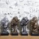 thumbnail image 3 of Gwong Decoración hogareña Silencio de resina es oro escultura estatuilla figurilla artesanía oficina decoración del hogar Gwong 21032142, 3 of 7