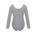 thumbnail image 4 of Gpaecead Gymnastics Leotards For Girls 5-18 Years Ballet Dance Toddler Leotard Long Sleeve Bodysuit Gray, 4 of 9