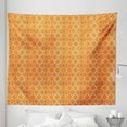 thumbnail image 1 of Orange Tapestry, Vibrant Old Fashion Trippy with Unusual Shapes in Earthen Toned Display, Fabric Wall Hanging Decor for Bedroom Living Room Dorm, 5 Sizes, Multicolor, by Ambesonne, 1 of 1