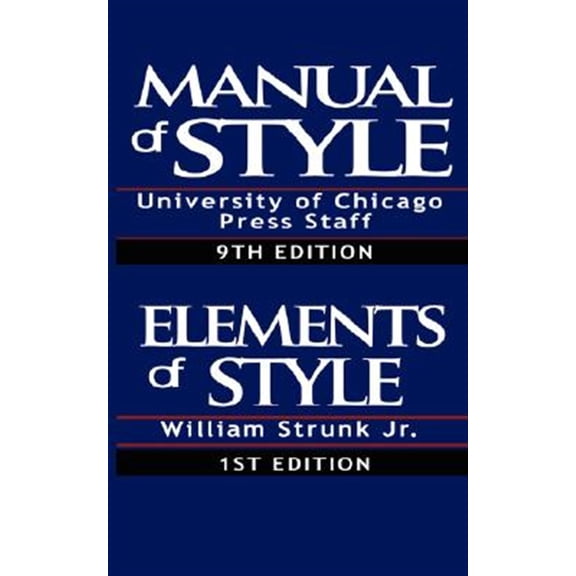 Pre-Owned The Chicago Manual of Style & The Elements of Style, Special Edition (Paperback) 956291397X 9789562913973