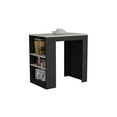 thumbnail image 3 of Pemberly Row Kitchen Island Engineered Wood Black IMarble Color Finish, 3 of 5