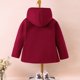 thumbnail image 4 of Abrigo de invierno Gibobby para bebés y Niñas Chaqueta de abrigo a de viento color sólido Rojo 3-4 Años, 4 of 5