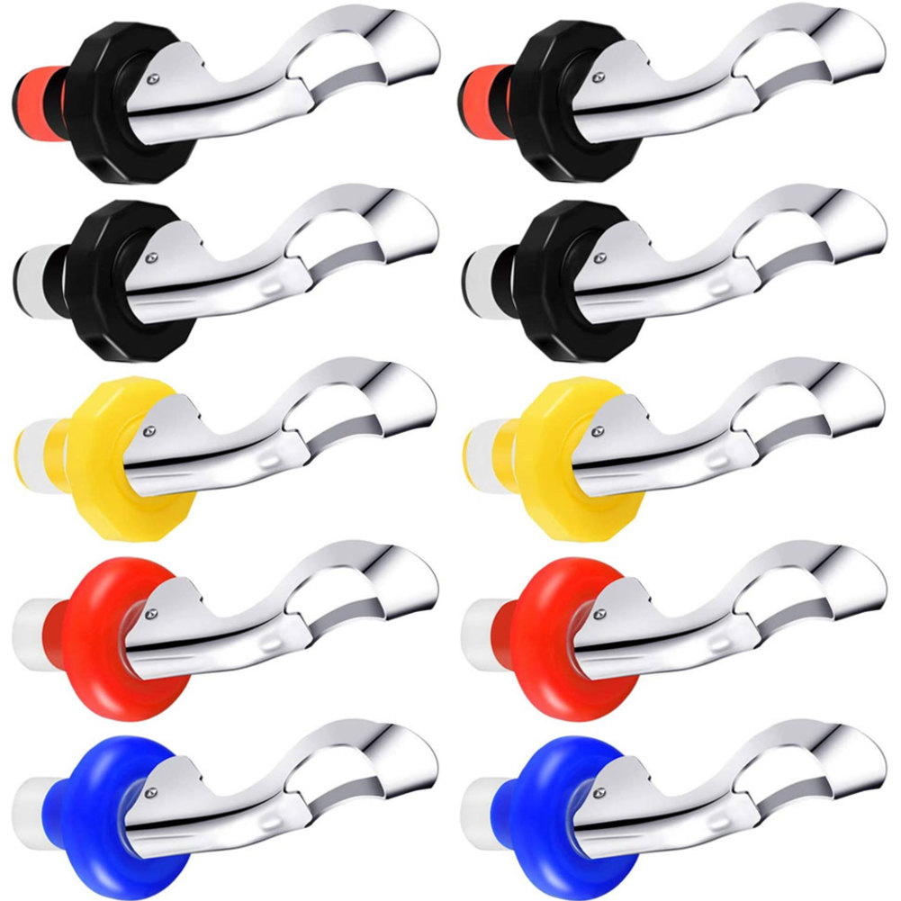 Wine Stoppers， Silicone Expanding Manual Bottle Stoppers， Airtight Seal