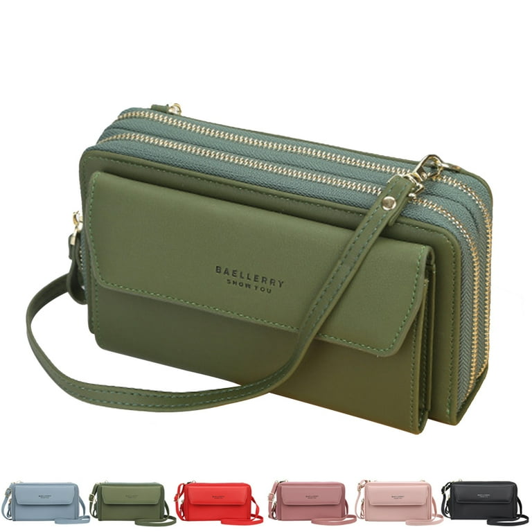 Yuanbang Women's Multi-Function Slim Bifold Clutch Purse