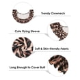 thumbnail image 3 of TIYOMI Plus Size Tops For Women Summer Leopard Ruffle Pullover Flowy Short Sleeve Tunics Animal Crewneck Shirts XL 14W 16W, 3 of 4