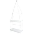 thumbnail image 4 of CNKOO Shelf Hanging Shelves Wall Window Rope Rack Planter Acrylic Flower Floating Shelf Flowerpot Storage Herb Display 2 Tier, 4 of 7