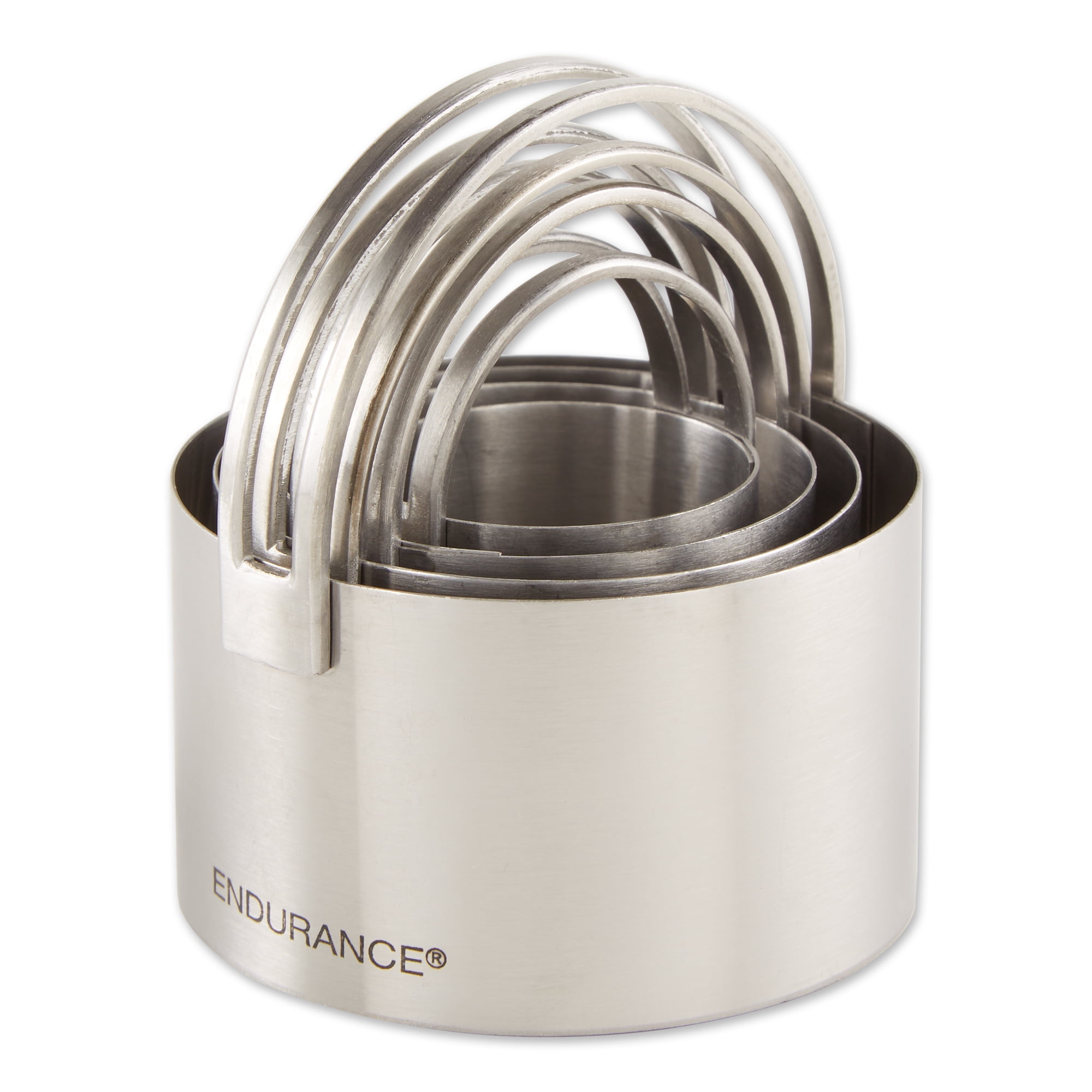 RSVP International Endurance Stainless Steel Round Cookie Cutter Set