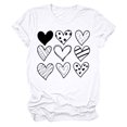 thumbnail image 4 of Cadeau de Saint-Valentin pour Femmes Imprimé Saint-Valentin T-Shirt Mode Confortable Blouses Tops Femme, 4 of 8