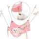 thumbnail image 2 of Hamaca Transpirable Para Gatos, Jaula De Algodón, Hamaca Para Gatos, Cama Colgante De Lino Para Gatos, Hamaca Colgante Fresca, Percha Sólida Para Gatos Sweethay EL014238-02, 2 of 6
