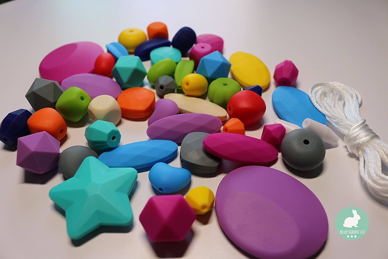 Silicone Bead Craft & Jewelry Set BPAFree Size 50pc Premium