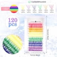 thumbnail image 3 of LUU-Lash Extension Kit, 120 Pcs DIY Lash Clusters Individual 14mm 16mm Mixed Soft False Eyelashes Rainbow Colorful Cluster Lashes Reusable Fluffy Lash for Women_SAI, 3 of 9