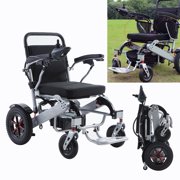 Foldable Portable Electric Power Wheelchair Lightweight Mobility Aid Motorized