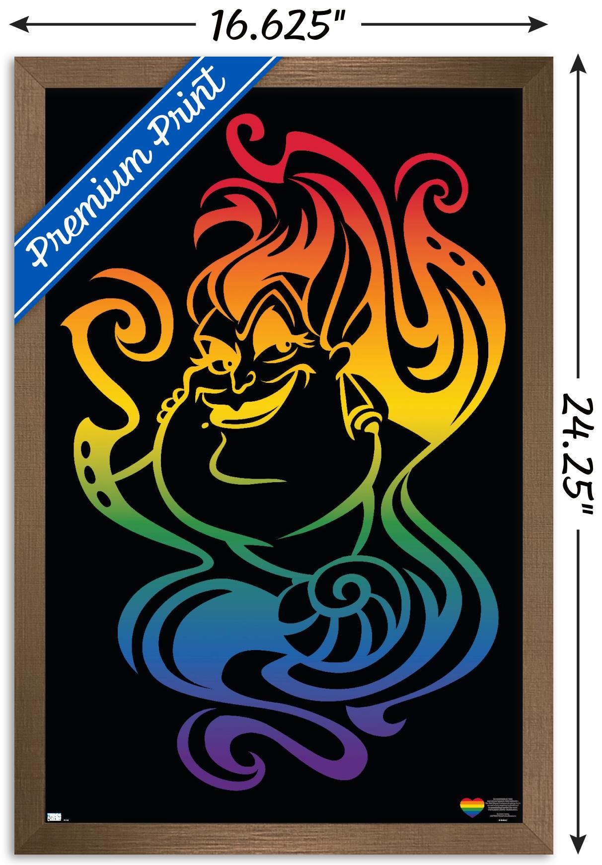 Disney Villains - Ursula Pride Wall Poster, 14.725" x 22.375" Framed