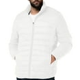 thumbnail image 4 of Quilted Jackets for Men, Lightweight Winter Coat Packable Waterproof Puffer Jacket Zipper Warm Outerwear with Pocket New Lightweight Jackets Mens Plus Size White L, 4 of 5