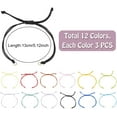 thumbnail image 3 of 36pc 12 Color Nylon Twist Cord Adjustable Link Chain Bracelet Making Set 5.11 inch(13cm) Slider Bracelets for Jewelry Making, 3 of 6
