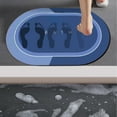 thumbnail image 1 of Diatomite Bathroom Water-absorbent Floor Mats Bathroom Doorway Non-slip Foot Mats Sink Toilet Quick-drying Floor Mats Deals Of The Day Clearance, 1 of 9