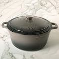thumbnail image 4 of BergHOFF Neo Cast Iron 7qt. Round Dutch Oven 11" with Lid, Oyster, 4 of 10