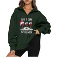 thumbnail image 1 of Sudadera Navideña Para Mujer, Moda, Cuello Vuelto, Manga Larga, Estampado, Cremallera, Camisa Informal, Camisetas Odeerbi ODB195429, 1 of 5